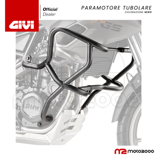 Paramotore tubolare nero - tubolare,