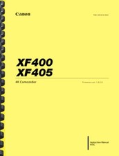 Canon XF400 XF405 Videocamera HD MANUALE ISTRUZIONI DEL PROPRIETARIO