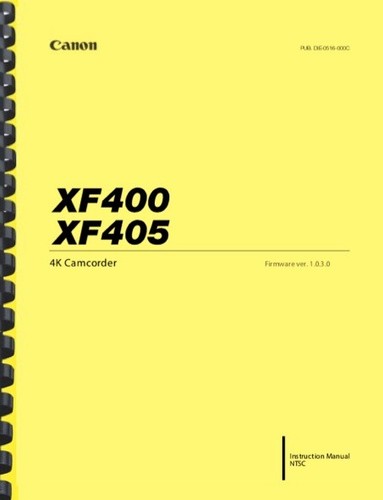 Canon xf400 xf405 videocamera - canon,