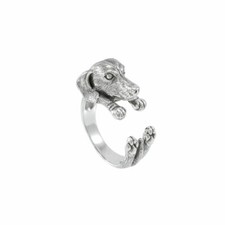 Anello Per Cane Bassotto In Argento Sterling 925 Gioielli Spirituali Di Animali