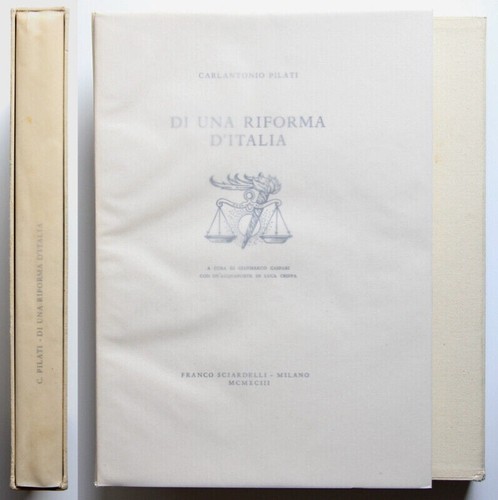 Pilati una riforma - riforma, d'italia