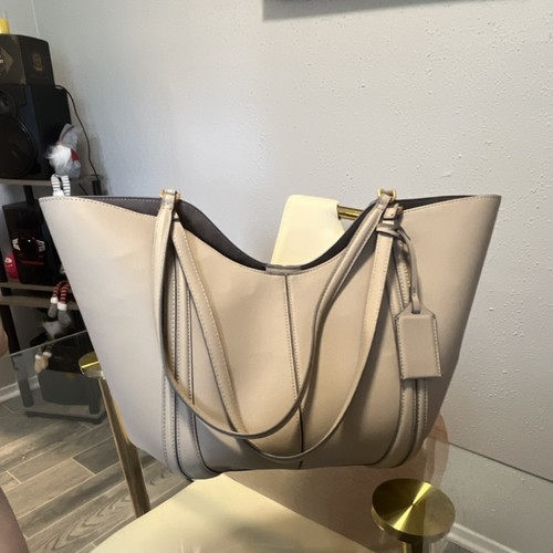 Zara tote bag beige doppio - zara,