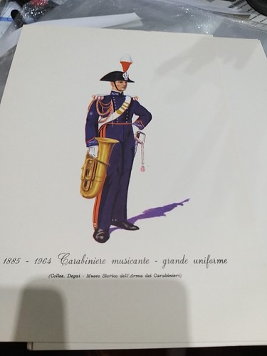 Stampa carabinieri musicante - carabinieri,