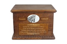 Cavallo Frisone urna di legno