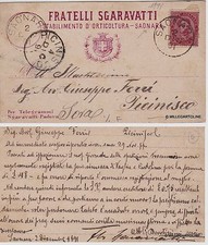 # SAONARA: 1891 -testatina- FRATELLI SGARAVATTI  - ORTICULTURA