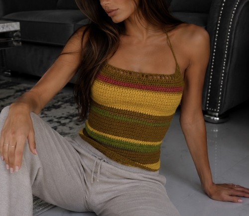 Top donna lavorato maglia - lavorato,