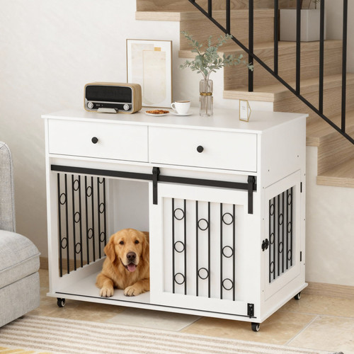 Gabbia per cani legno - gabbia,