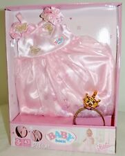 NUOVO Baby Born DELUXE PRINCESS SET per bambole 43 cm - vestito, diadema e scarpe
