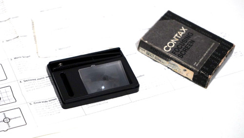 Contax focusing screen - contax,
