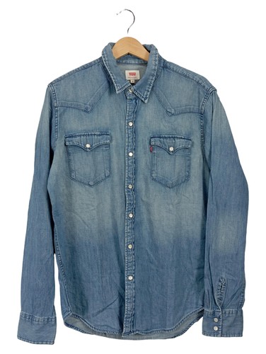 Levi camicia jeans uomo blu - levi's,