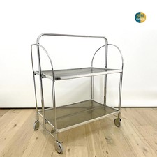 Carrello bar trolley bevande vintage anni 70 metà secolo moderno Brakehey made in Germany