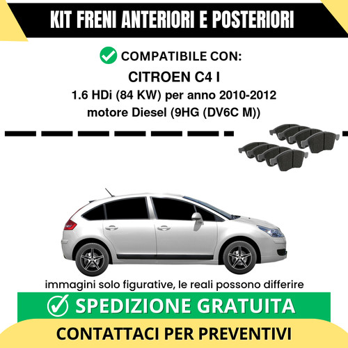 Pastiglie freno ant post - +,