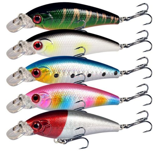 5pcs esche pesca minnow - da,