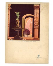 Menù Nave Vulcania 1934 Crociera Cosulich Lloyd Triestino OND Colazione