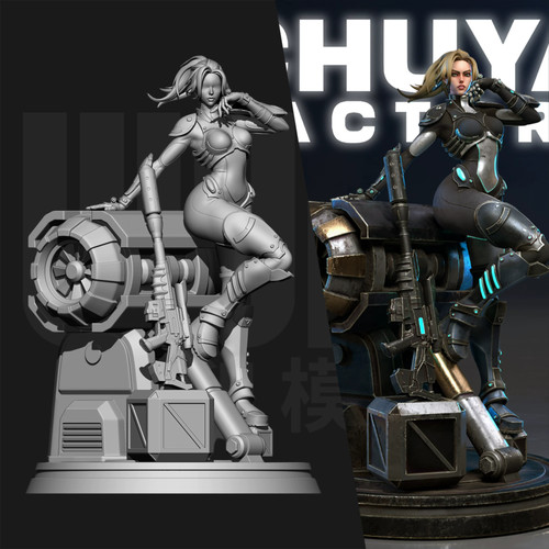 Soldatino donna cyborg
