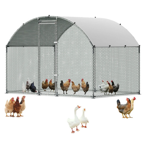 Pollaio metallo 3x2x2m con - in,