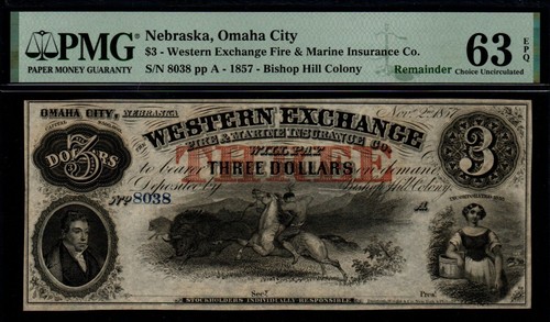 1857 western exchange fire - $3,