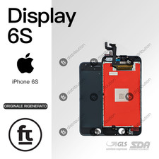 APPLE DISPLAY IPHONE 6S NERO ORIGINALE RIGENERATO SCHERMO LCD TOUCH INCELL