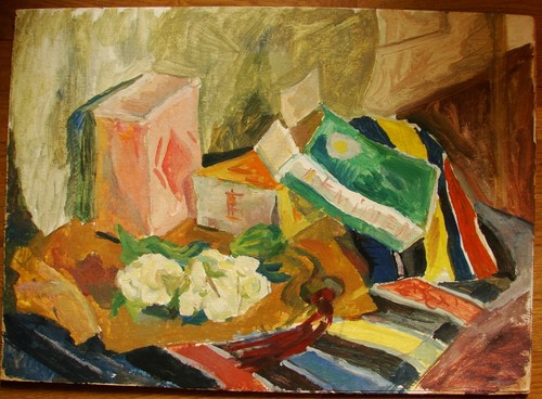 Dipinto olio sovietico - dipinto,