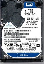 WD10JPVX-60JC3T1 S/N: WXU1E DCM: EBNTJBKB WESTERN DIGITAL 1TB THAILANDIA SEP 2017