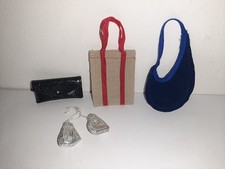 LOTTO BORSE BARBIE MATTEL ANNI '80 ACCESSORI SUPERSTAR POCHETTE VINTAGE RARI