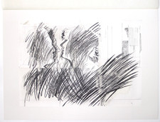 Mario Ceroli I due vecchi fanciulli viziati Litografia 52 x 37 cm. Seat 1984