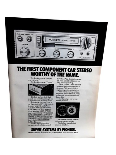 Pubblicità autoradio pioneer - pubblicità,