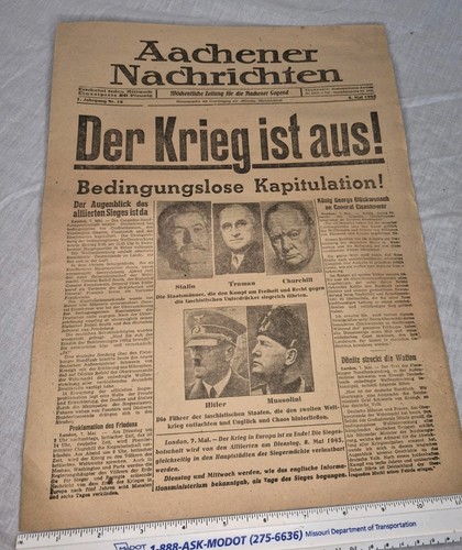 Ww2 german reprint newspaper - ww2,