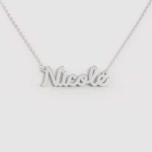 Collana nome donna acciaio - in,