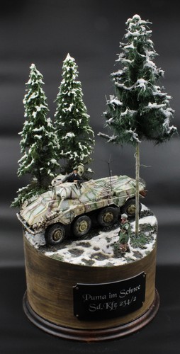 Diorama puma nella - diorama,