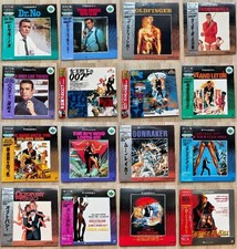 Lotto di 18 James Bond 007 Series Vol.1-17 Laserdisc LD JAPAN NTSC