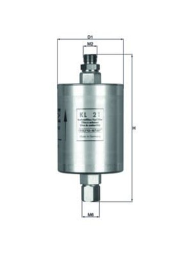 Filtro carburante mahle per - filtro,