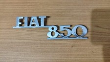 FIAT 850 LOGO METALLO SIGLA EMBLEMA FREGIO STEMMA SCRITTA TARGHETTA BADGE PLACCA