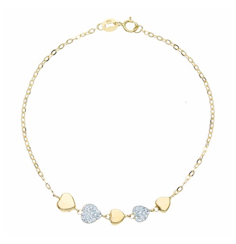 Bracciale oro giallo - oro, con