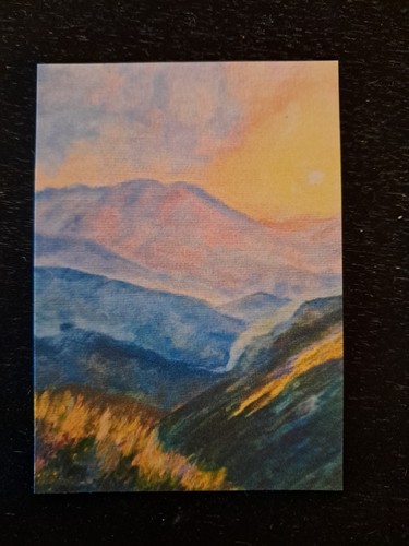 Stampa aceo tramonto montagna - tramonto,