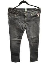 Replay Est. Nadie Abbigliamento Originale 1981 Nero Power Elasticizzato Denim W29 L32