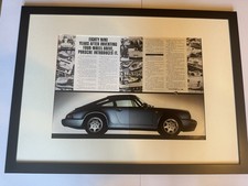Original Framed 1990 Porsche