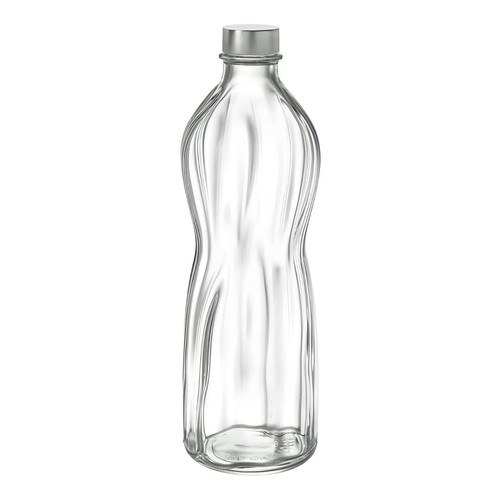 Bottiglia vetro acqua tappo - vetro,