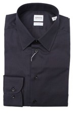 CAMICIA 128 €-50% ARMANI COLLEZIONI UOMO TCCS5L TCC45 BLU mis.disp. 38 P/E.