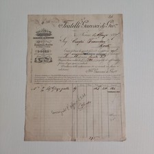 1897 Fratelli Garosci di Gio Olii, Salumi, Conserve Alimentare Fattura