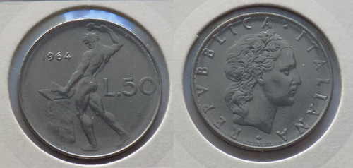 Lire 1964 qfdc vulcano - vulcano, 1°