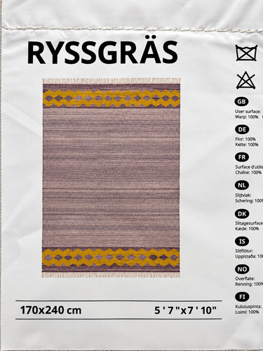 Ikea ryssgras tappeto tessuto - ryssgras,