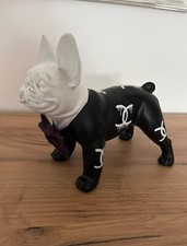 Bulldog Francese Statuina Mascotte Con Papillon Bellissima