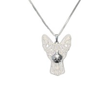 Collana gatto sfinge argento