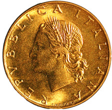 Italy 20 Lire 1974 KM# 97
