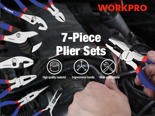 Workpro set pinze - 7, pezzi