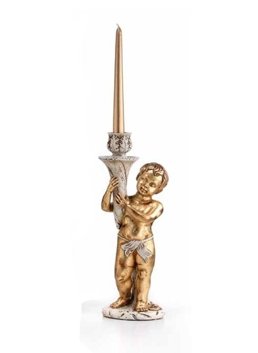 Putto angelo portacandela - angelo,