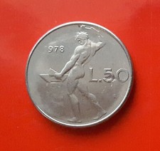 50 LIRE 1978 ERRORE - MANCANZA EVIDENTE SUL 5 DEL VALORE AL ROVESCIO [Z044]