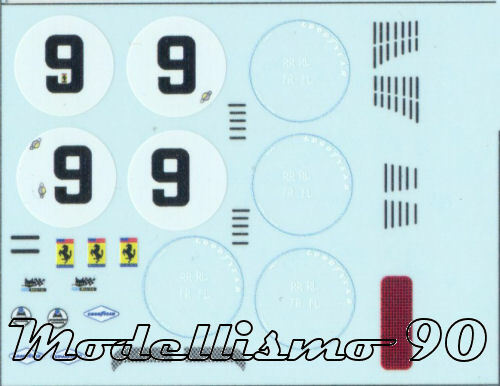 Decal ferrari 412p nart - ferrari,