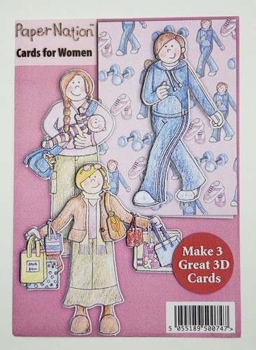 Papernation decoupage card - papernation, 3d